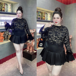 60-90KG SET BỘ THIẾT KẾ ÁO REN CHÂN VÁY TAPFA VIỀN REN PHỐI LÔNG Ở TAY BIGSIZE VƯƠNG NGỌC HÂN