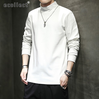 Áo Giữ Nhiệt Nam Cao Cổ ECOLLECT GN04 - Chất Liệu Cotton Nỉ 280gsm Cào Bông Mềm Mịn, Không Xù Lông, Giữ Ấm Ngày Đông