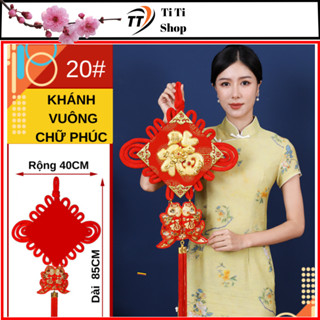 liễn chữ Phúc khánh vuông chũ Phúc treo trang trí tết treo tường 2024