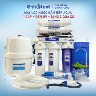 Máy lọc nước RO không vỏ tủ AQUA 4, 9, 10, 11, Có Đèn UV , máy lọc nước RO lắp gầm bếp chính hãng AQUA