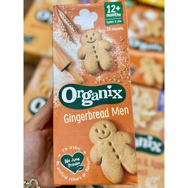 BÁNH QUY ORGANIX GINGERBREAD MEN CHO BÉ 12m+