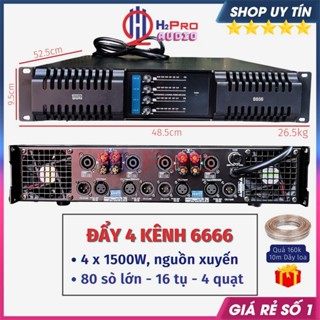 Cục Đẩy 4 Kênh IBL 6666 80 Sò Lớn 4x1500W, 16 Tụ - Nguồn Xuyến, Đẩy Công Suất 4 Kênh Cao Cấp Sự Kiện