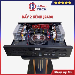 Cục Đẩy 2 Kênh IBL J2400 2X1200W 16 Sò Có Bù Áp Class H, Nguồn Xuyến, Tặng 10m Dây - H2pro Tech