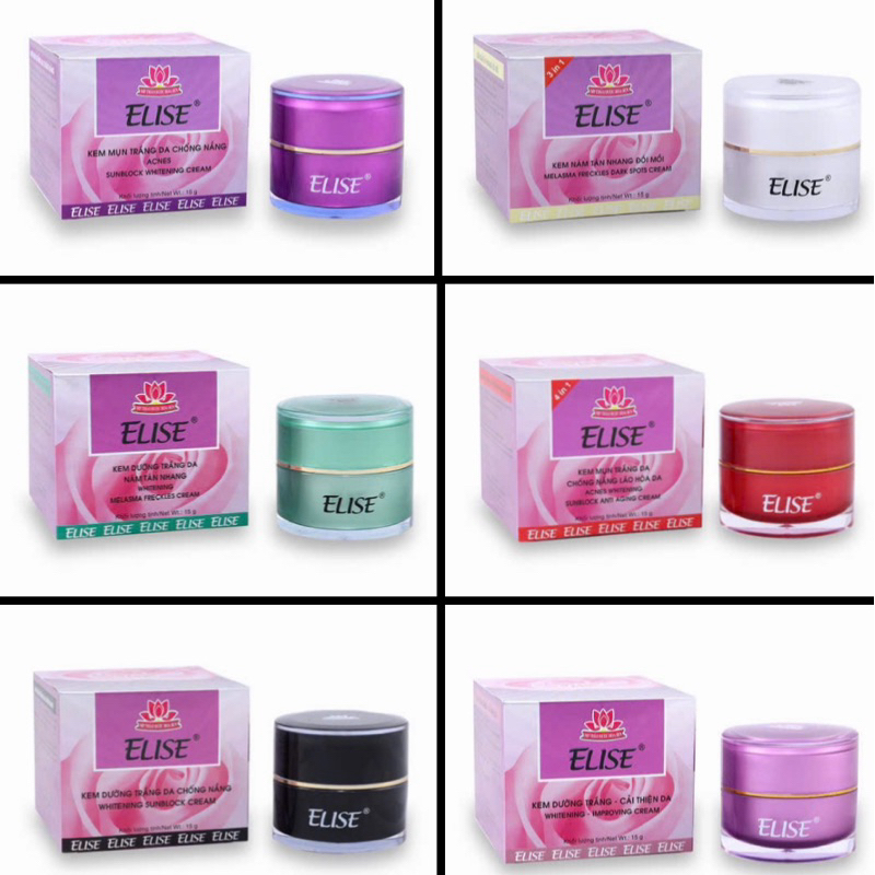KEM ELISE ĐỦ MẪU 15G