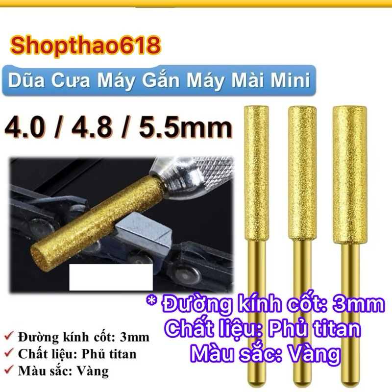 Dũa cưa xích gắn máy khoan mài mini Mũi mài xích máy cưa, lưỡi dũa cưa mài máy cắt >>>>