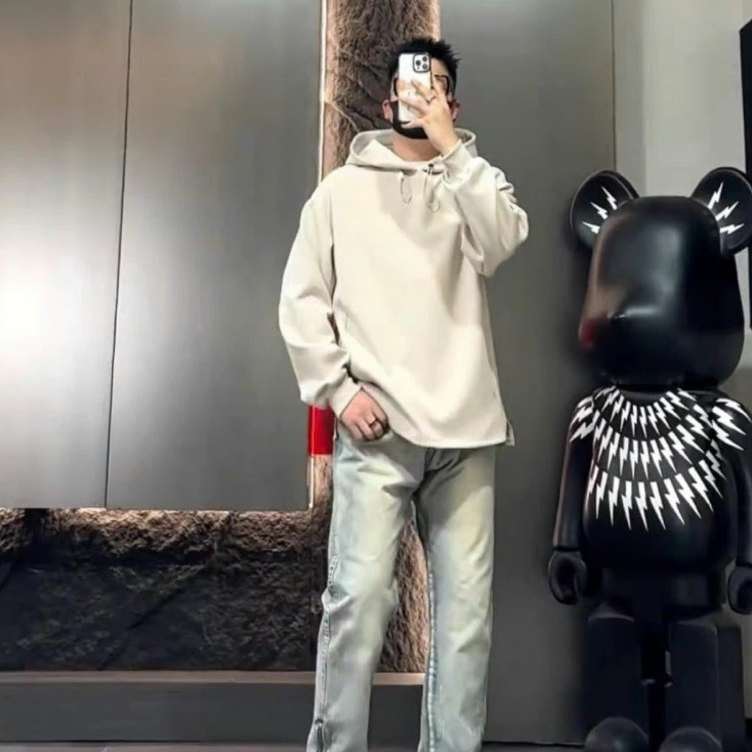 Áo hoodie nỉ trơn Unisex dáng suông không bo thân SFONG O'neill A002