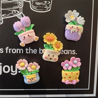 Nam châm trang trí hít dính tủ lạnh hình bông hoa nhiều mẫu (1 cái) T8A7