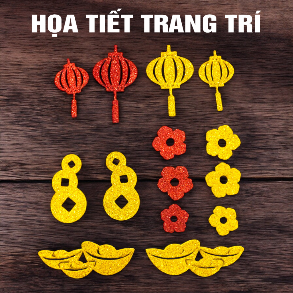 Họa tiết dán dưa,dừa,bưởi,dán quạt,dán mẹt..( Có keo dán sẵn)(2D)