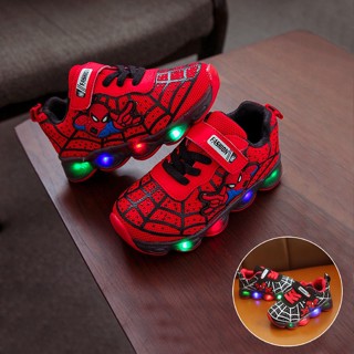 Giày siêu nhân người nhện bé trai đèn phát sáng [GT9808]