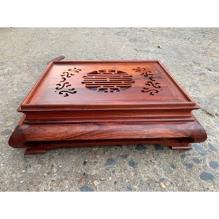 khay trà chân quỳ gỗ Cẩm