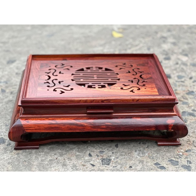 khay trà chân quỳ gỗ Cẩm