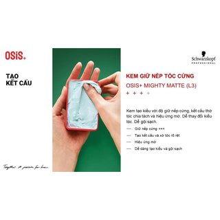 Sáp mờ tạo nếp tóc Osis+ Mess Up 100ml(Hàng Nhập Đức)