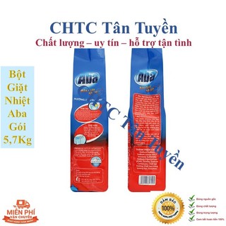 Bột giặt nhiệt Aba sạch tinh tươm túi 5.7kg