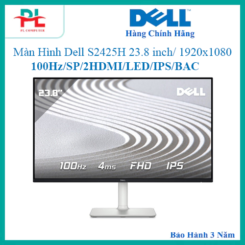 Màn hình LCD DELL S2425H (IPS/100Hz/2HDMI/BAC) - Hàng Chính Hãng