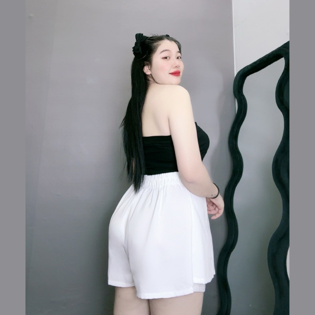 Quần Giả Váy Bigsize Nữ Xẻ 2 Bên  Lưng Thun Co Giãn Ngoại Cỡ Chất Vải Tuyết Chéo Co Giãn GVC | BigBuy360 - bigbuy360.vn
