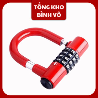 Ổ khoá số, khoá 4 số chữ U loại cao cấp, an toàn chống trộm, bảo mật cao, có thể thay đổi mật mã tùy ý