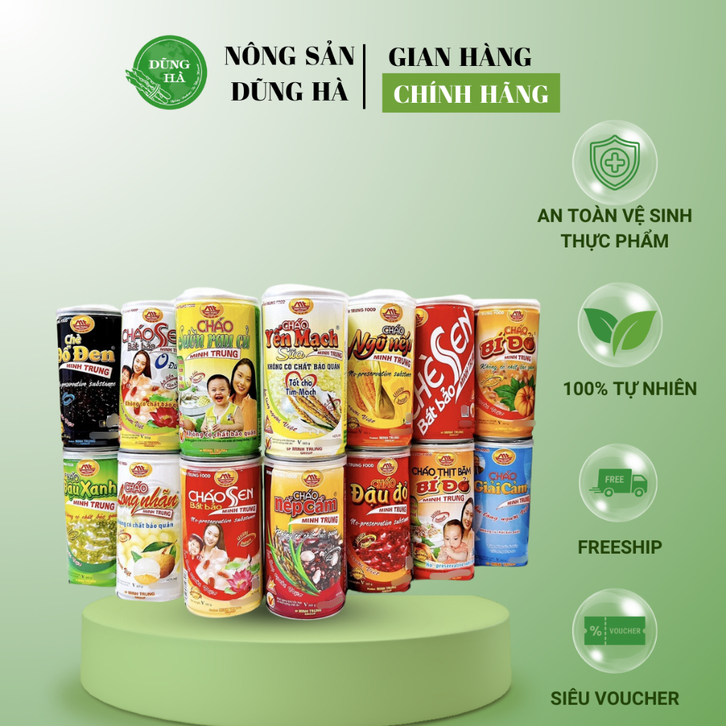 CHÁO SEN BÁT BẢO MINH TRUNG 365G - Cháo ăn liền bổ dưỡng, tiện lợi không chất bảo quản