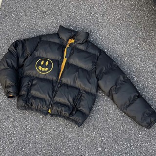 Áo khoác phao nam Drew thu đông trần bông dày nặng hoạ tiết in siêu nét đủ size