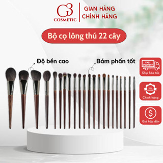 Bộ cọ trang điểm 22 cây OVW lông siêu mượt tự nhiên mềm mịn bám phấn makeup chuyên dụng cao cấp G3COSMETICS