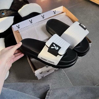 Dép Rabbit Town mix viền quai xé đế cao 4cm [Fullbox]