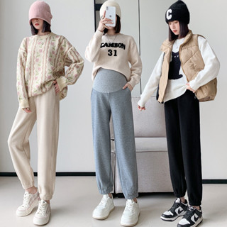 Quần nỉ bầu mua thu đông bo chân chất nỉ tàu hàng đẹp m 155 _Quần Bầu dài ống rộng chấ nỉ tăm