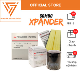 Combo Lọc gió điều hòa, máy lạnh xe Xpander, Attrage, Mirage (OE Code: MR7850A002/MZ691067)