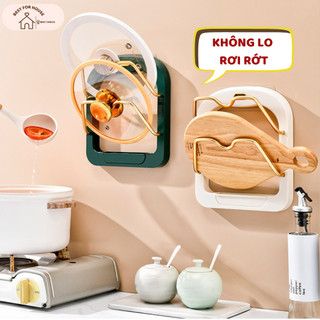  Giá để vung xoong nồi giá treo nắp nồi nhà bếp kệ để thớt giá treo bếp đa năng để thớt BEST-GTV01 