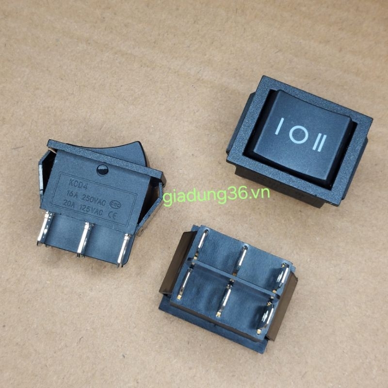 3 cái công tắc 6 chân loa kéo. Công tắc 6 chân 3 chế độ