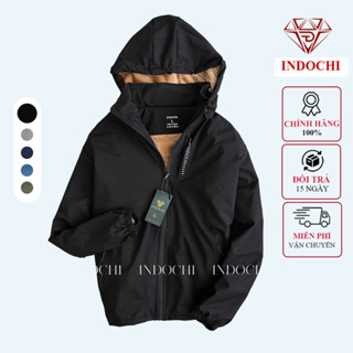  Áo khoác gió lót lông vàng Áo khoác mùa đông chống nước cản gió dày dặn ấm áp 