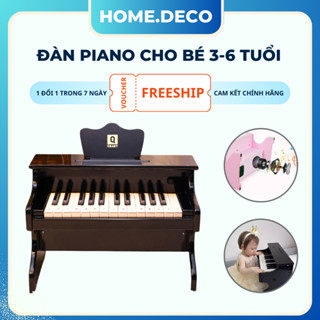 Đàn Piano Điện Tử Dành Cho Bé, Piano Mini 25 Phím, Gỗ Tự Nhiên Cao Cấp-Đồ Chơi Tặng Bé