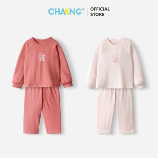 [CHAANG 24M-7Y] Bộ dài tay raglan quần ống xuống rộng rãi cho bé gái thu đông Forest Chaang