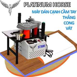 Máy dán cạnh gỗ mini cầm tay đa năng dán thẳng, cong, vát tiện mang đi công trình model ST300