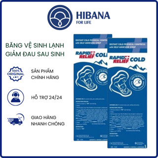  Băng vệ sinh lạnh giảm đau Rapid Relief Cold - Hỗ trợ giảm đau sau sinh 