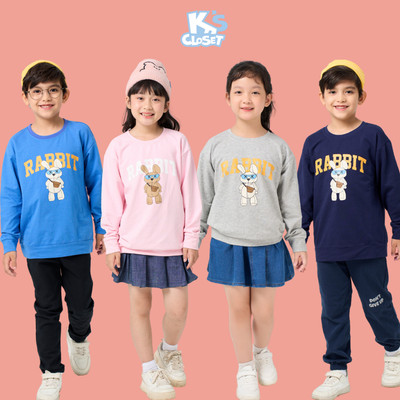 Áo Jumper K'S CLOSET Chất Liệu Cotton Da Cá Mỏng Cho Bé Trai Và Bé Gái Từ 11-62kg (2-14 Tuổi) KT356FOF