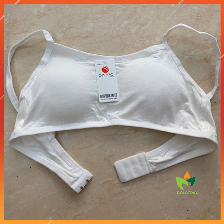 Áo lá học sinh cấp 2 chất cotton màu trắng có mút đệm mỏng HOCSINH02