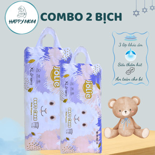 Combo 2 Bịch Tã Bỉm JOLIE 100 Miếng Giá tại Xưởng Siêu Mỏng, Mềm Mại Thấm Hút Tốt M/L/XL/XXL
