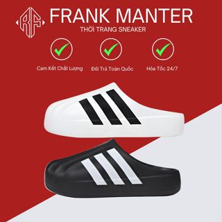 Giày Sục_Adidas Adifom 2 Màu Đen Trắng Basic. Sục Adifom Bản Chuẩn Basic Full Size