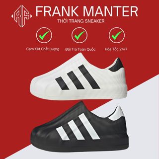 Giày_Adidas Adifom Superstar nam nữ,Giày Adifom cổ thấp 2 Bản màu đen trắng full PK