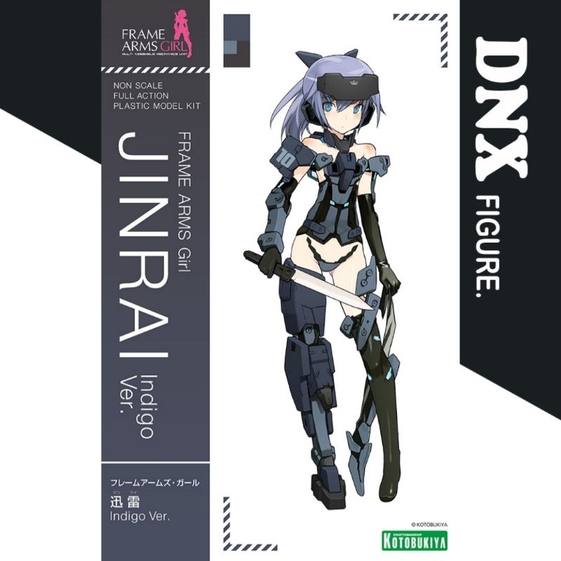 Mô Hình Kotobukiya Frame Arms Girl Jinrai Indigo Ver.  (New Seal)