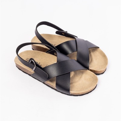 Sandal Birken Đế Trấu BIOLINE Unisex Nam nữ Quai Chữ X Da Pu - PU11