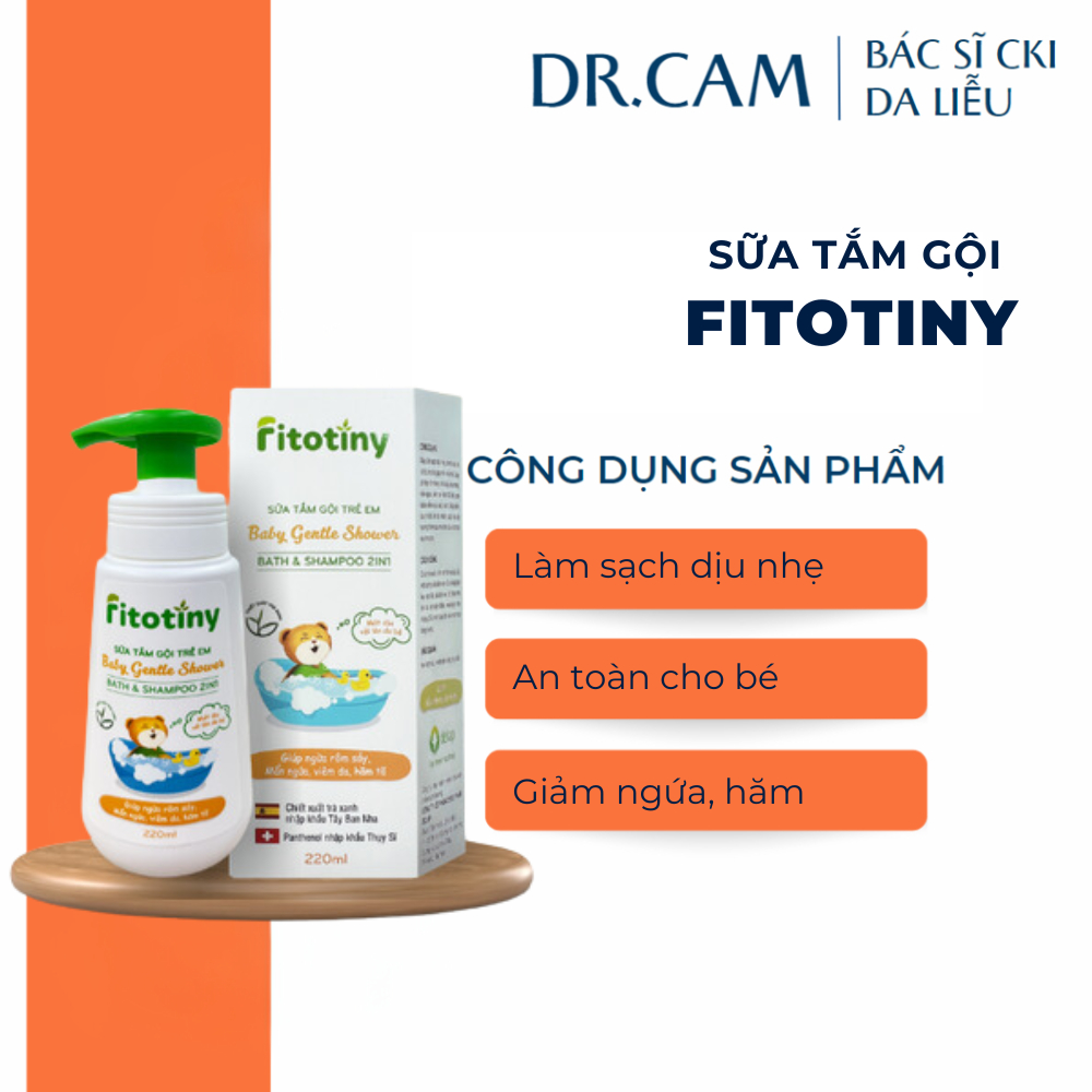 Fitotiny Sữa tắm gội trẻ em Baby Gentle shower bath & shampoo 2 in 1 - Dr.Cam