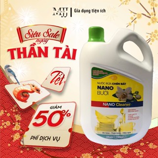   CHÍNH HÃNG  Nước rửa chén bát NANO SUZY hương bưởi 4KG -Thành phần HỮU CƠ chất lượng NHẬT BẢN 