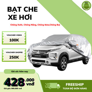 Bạt phủ ô tô Cao Cấp KAW - Bạt Trùm Xe Hơi 3 Lớp Tráng Nhôm Bọc Lớp Nỉ Trong Chống Xước, Chống Nắng, Chống Mưa,Chống Buị