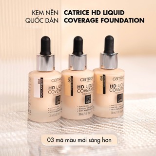 Kem Nền Catrice HD Liquid Coverage 24h – Mỏng Mịn & Lâu Trôi