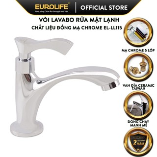 Vòi Lavabo lạnh chất liệu Đồng mạ Chrome Eurolife EL-LL115