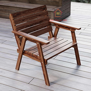 Ghế Gỗ Ngồi Thư Giãn Sân Vườn, Ghế Băng Có Tựa Lưng Gỗ Thông Nhập Khẩu, Trang Trí Bể Bơi, Sân Vườn