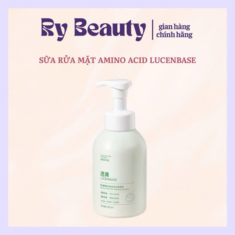 Sữa Rửa Mặt Amino Acids Lucenbase 600ml ( Mẫu Mới )