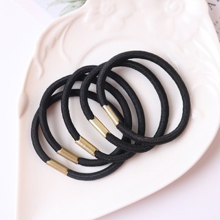 Set 100 dây buộc tóc đen co giãn tốt, buộc tóc giá sỉ