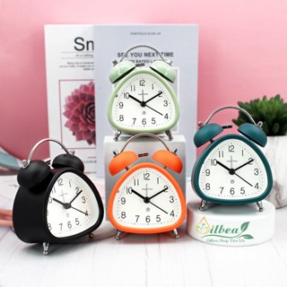Đồng Hồ Báo Thức Để Bàn Kim Loại Kim Trôi Im Lặng Honey Dễ Thương