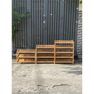 [Hoả Tốc]Kệ Dép Chéo MACCA Kệ Dép 100% Gỗ Cao Su Tự Nhiên dài 65cm (Hình thật)
